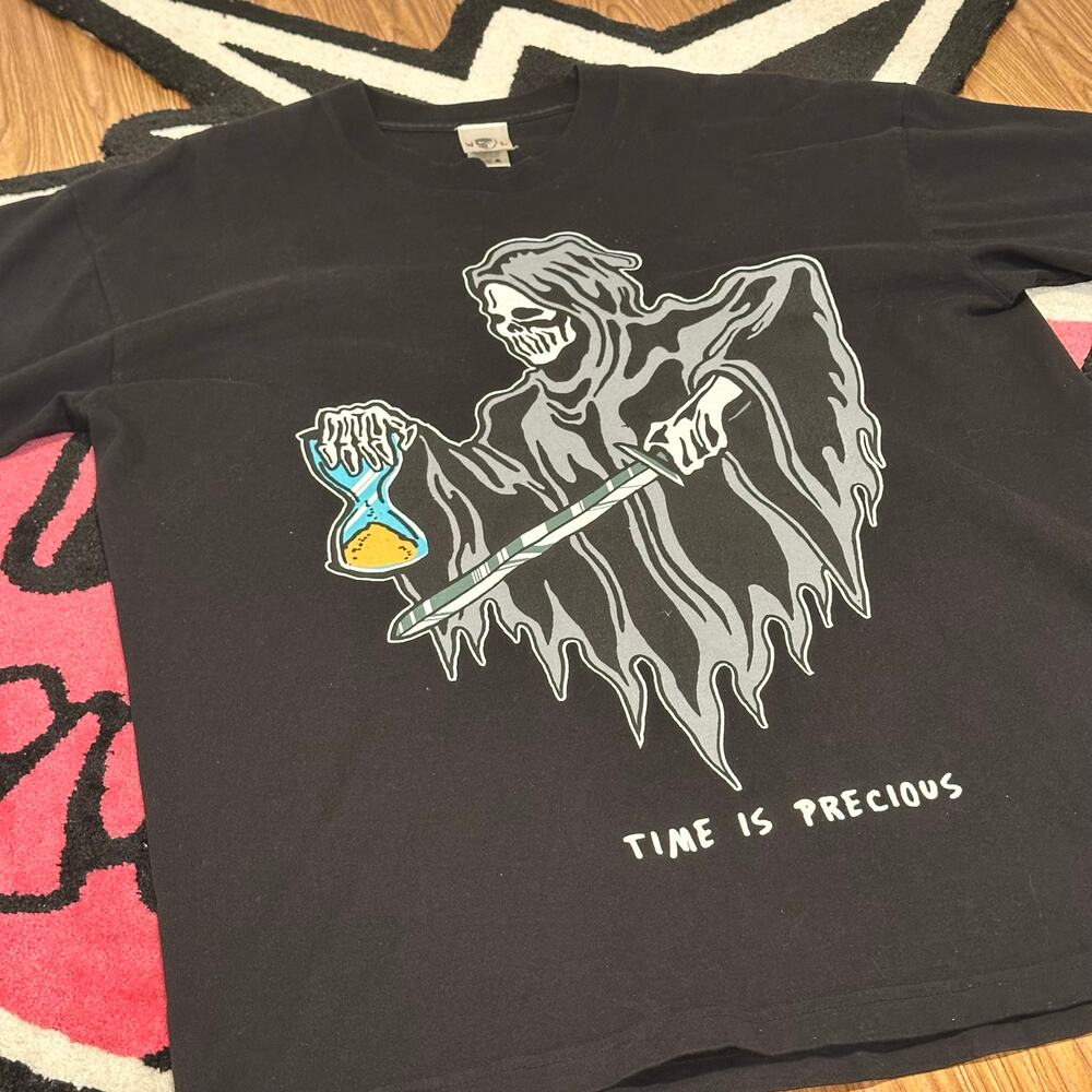 Warren Lotas Time Is Precious T-shirt – Black – Size L